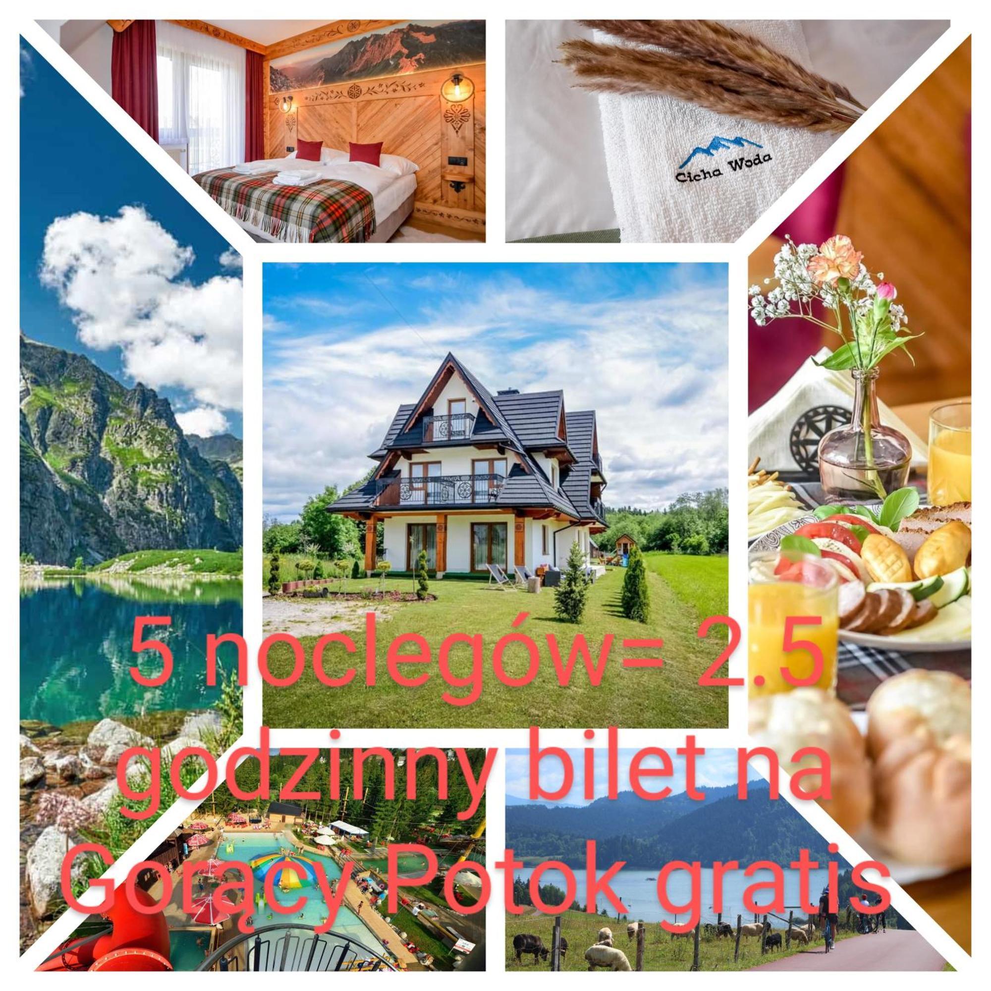 Cicha Woda 300 M Od Goracy Potok I Termy Szaflary Exteriör bild